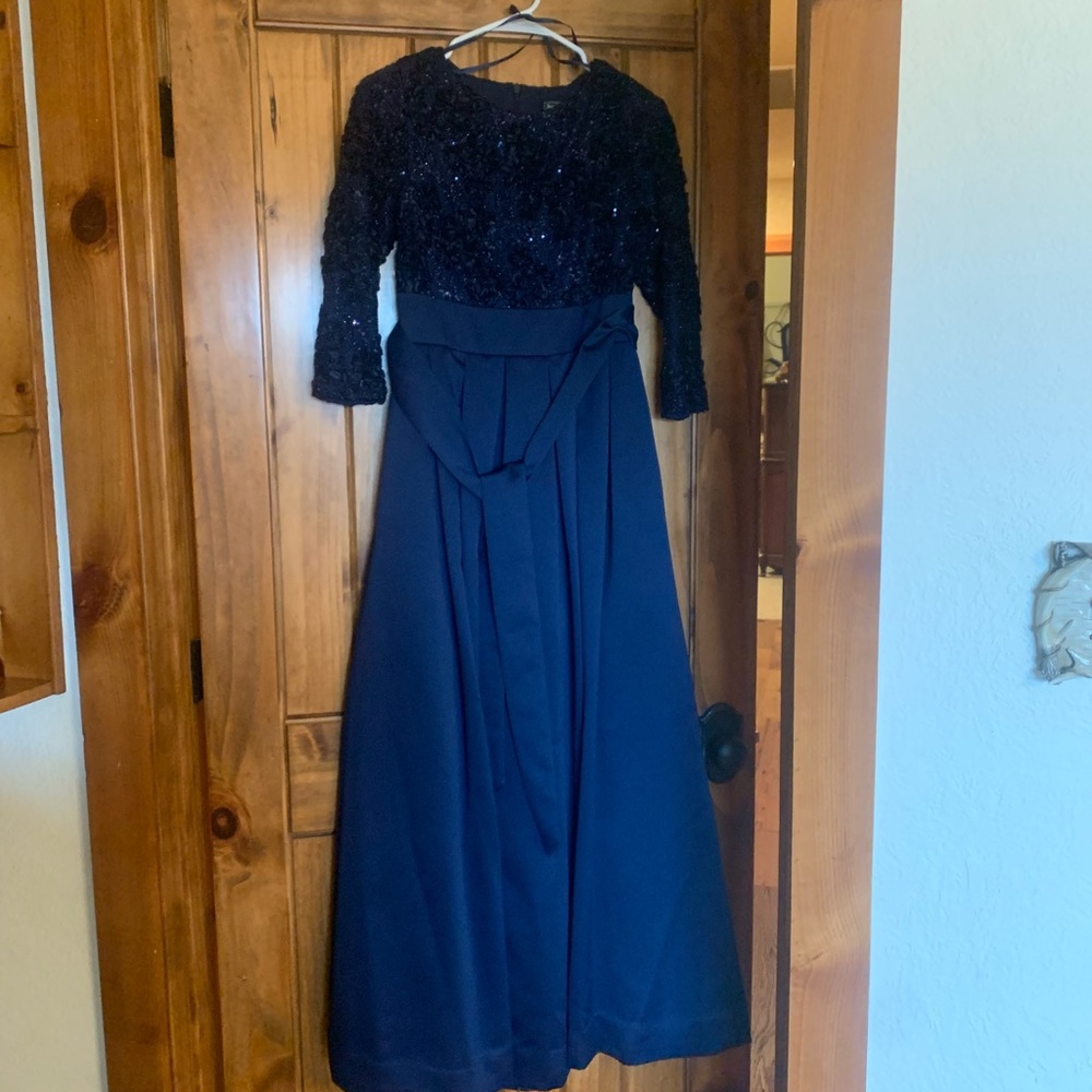 Navy mother of the bride dress